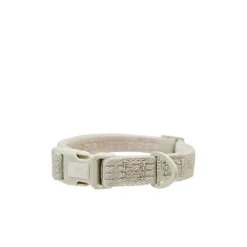 Irish Cream Embroidered Dog Collar