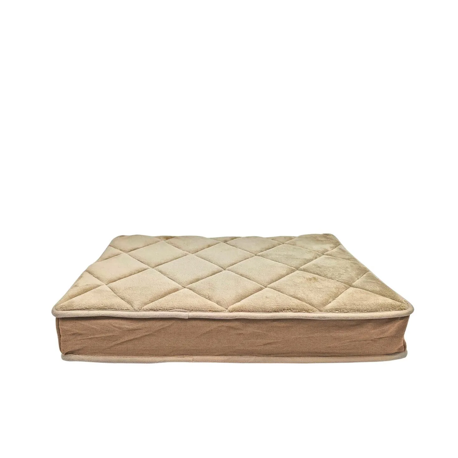 Irish Cream Linen Diamond Bed