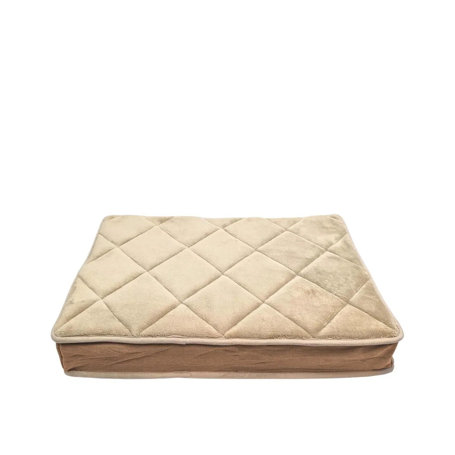 Irish Cream Linen Diamond Bed