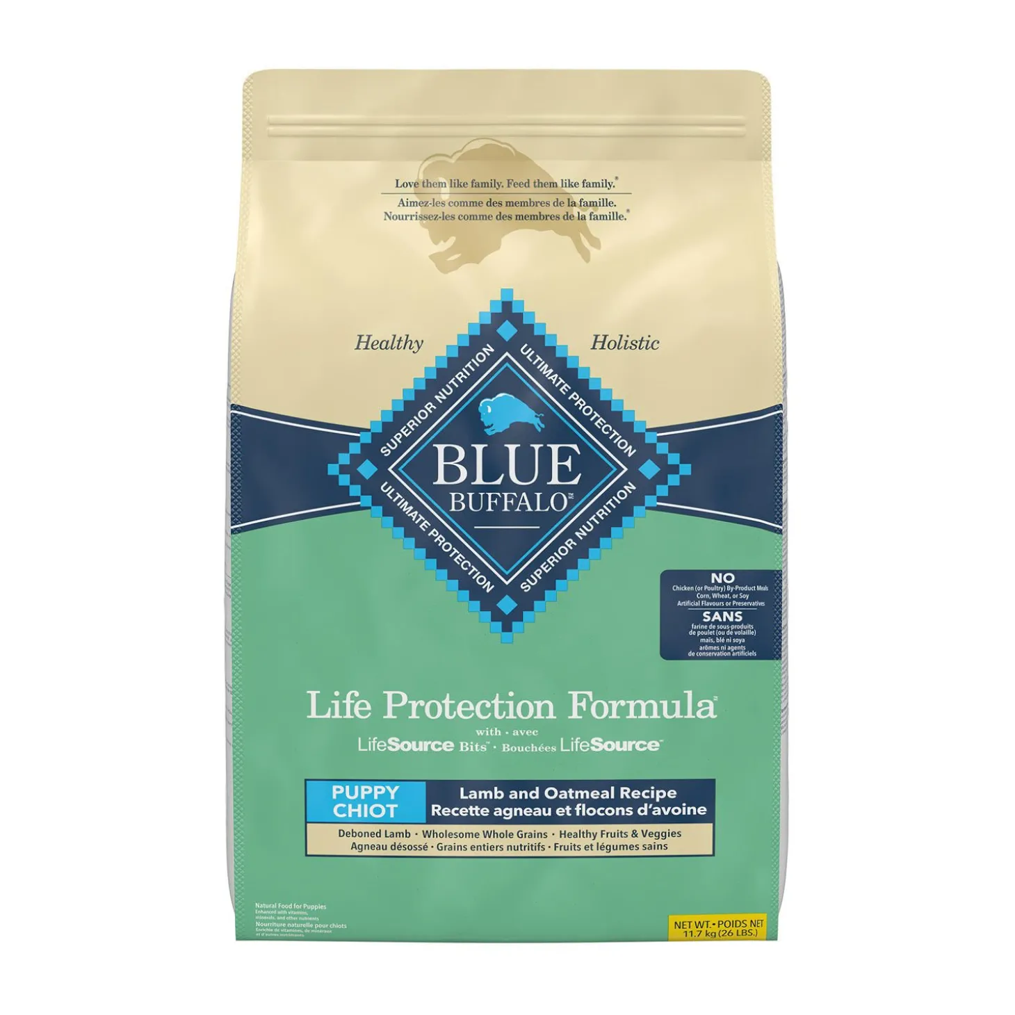 Lamb and Oatmeal Puppy Dry Food Formula, 11.7 kg