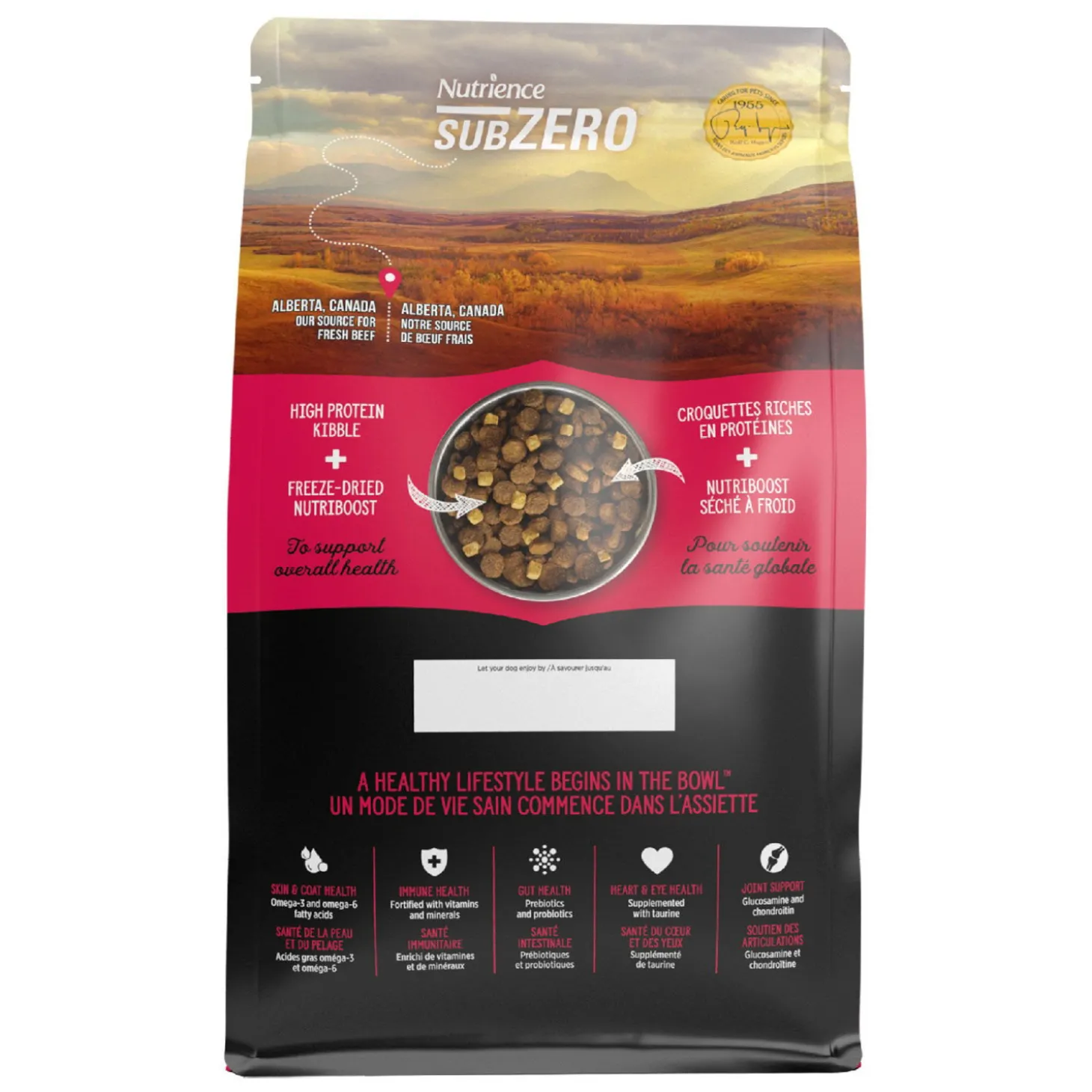 Large breed dogs grain free dry food, Prairie Red