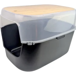 Large Luxury Litter Box with Bamboo Top