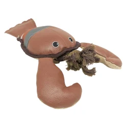Leather Lobster Dog Toy