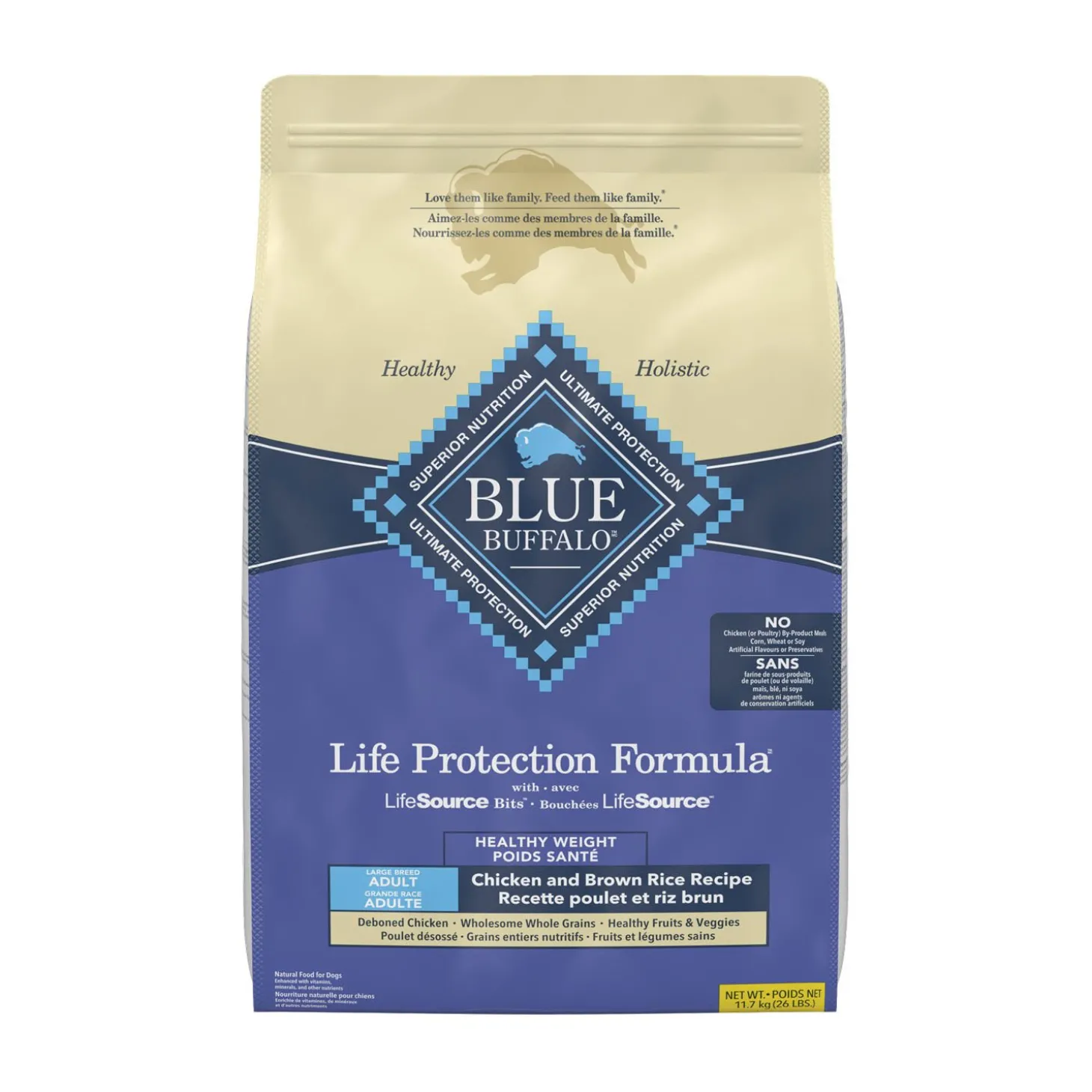 Life Protection Healthy Weight Chicken Dry Food for Adult Large Breed Dogs