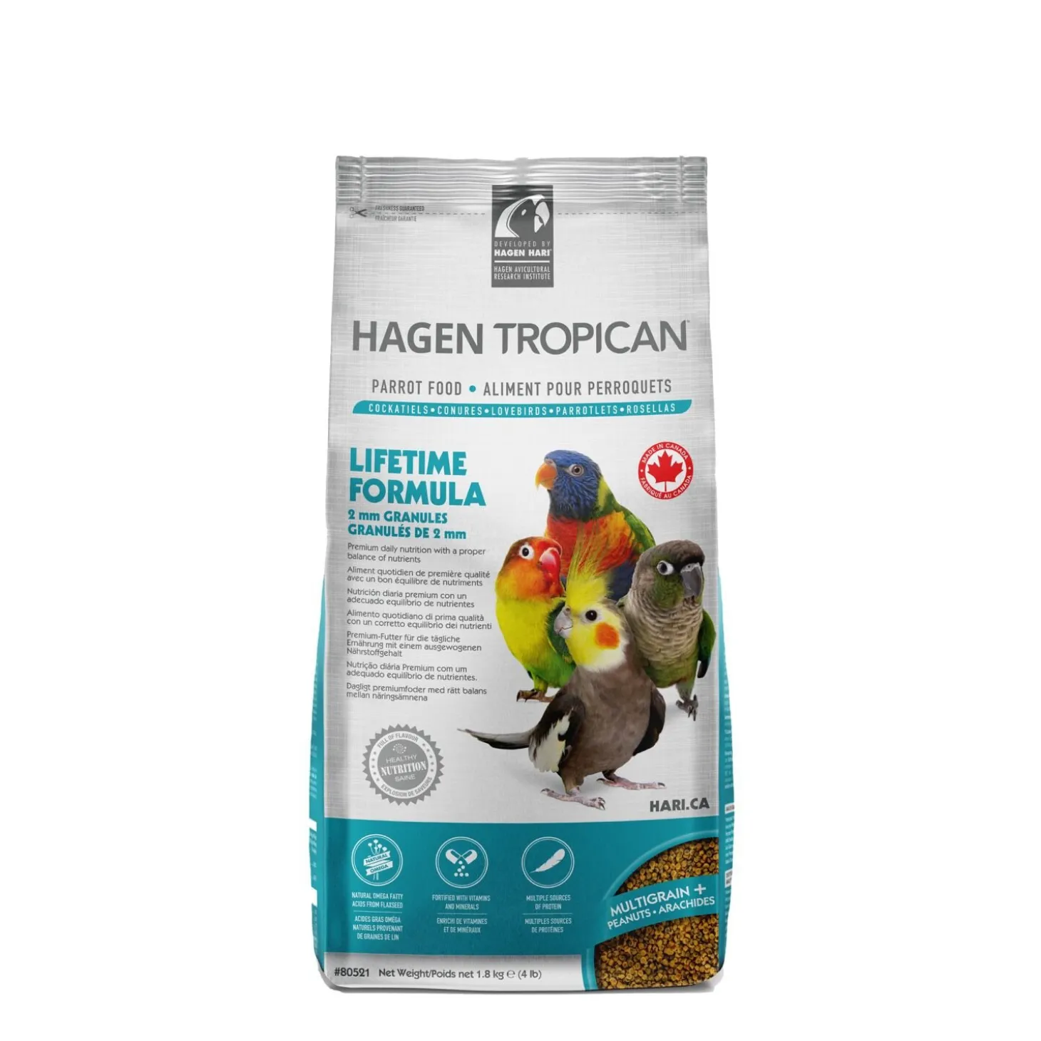 Lifetime Formula Granules for Cockatiels
