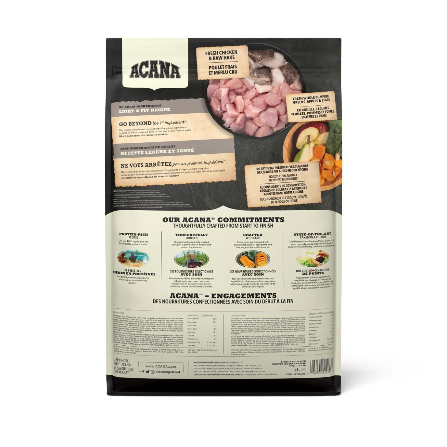Light and Fit Recipe Dry Dog Food, 6 kg