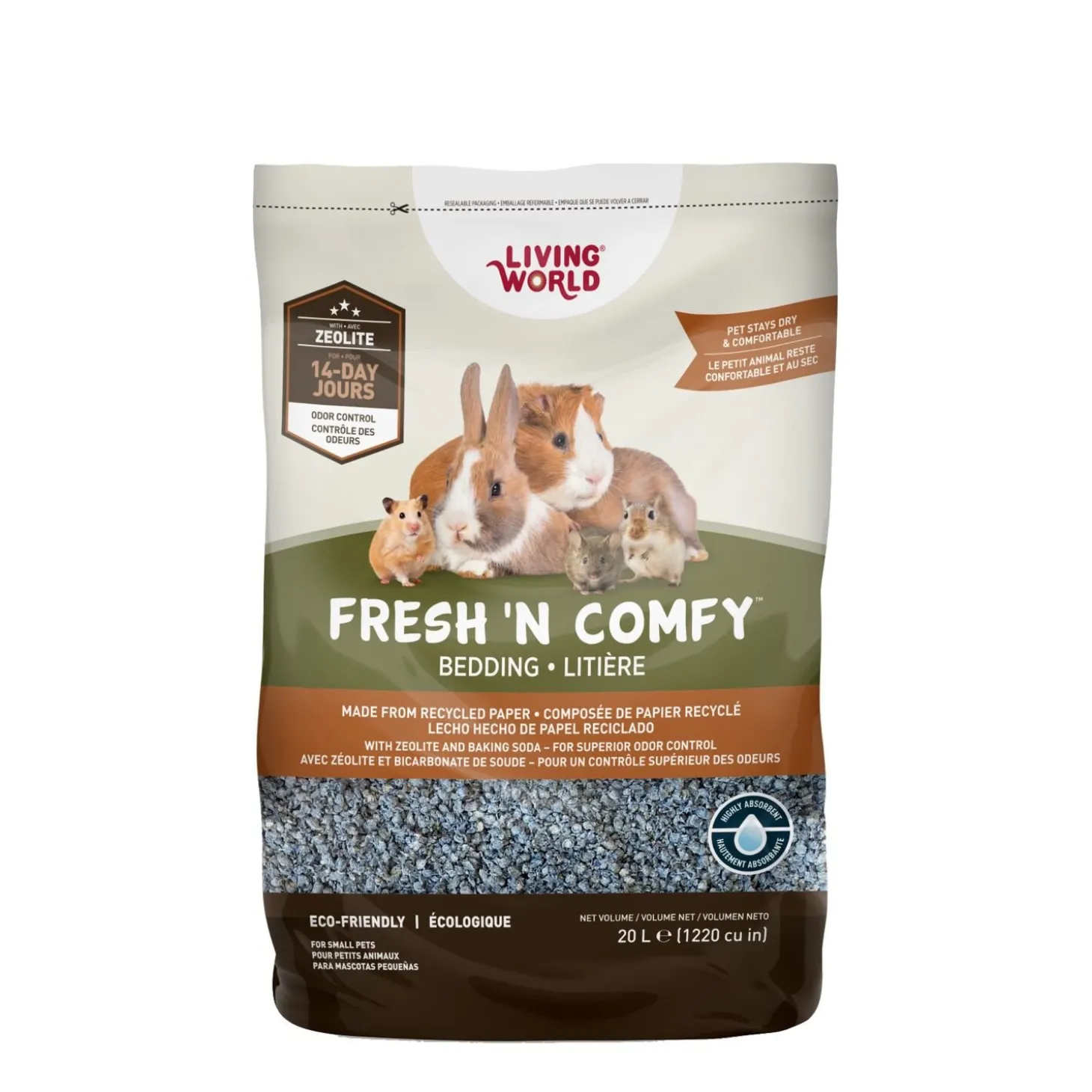 Litter Fresh 'N Comfy, blue, 20L