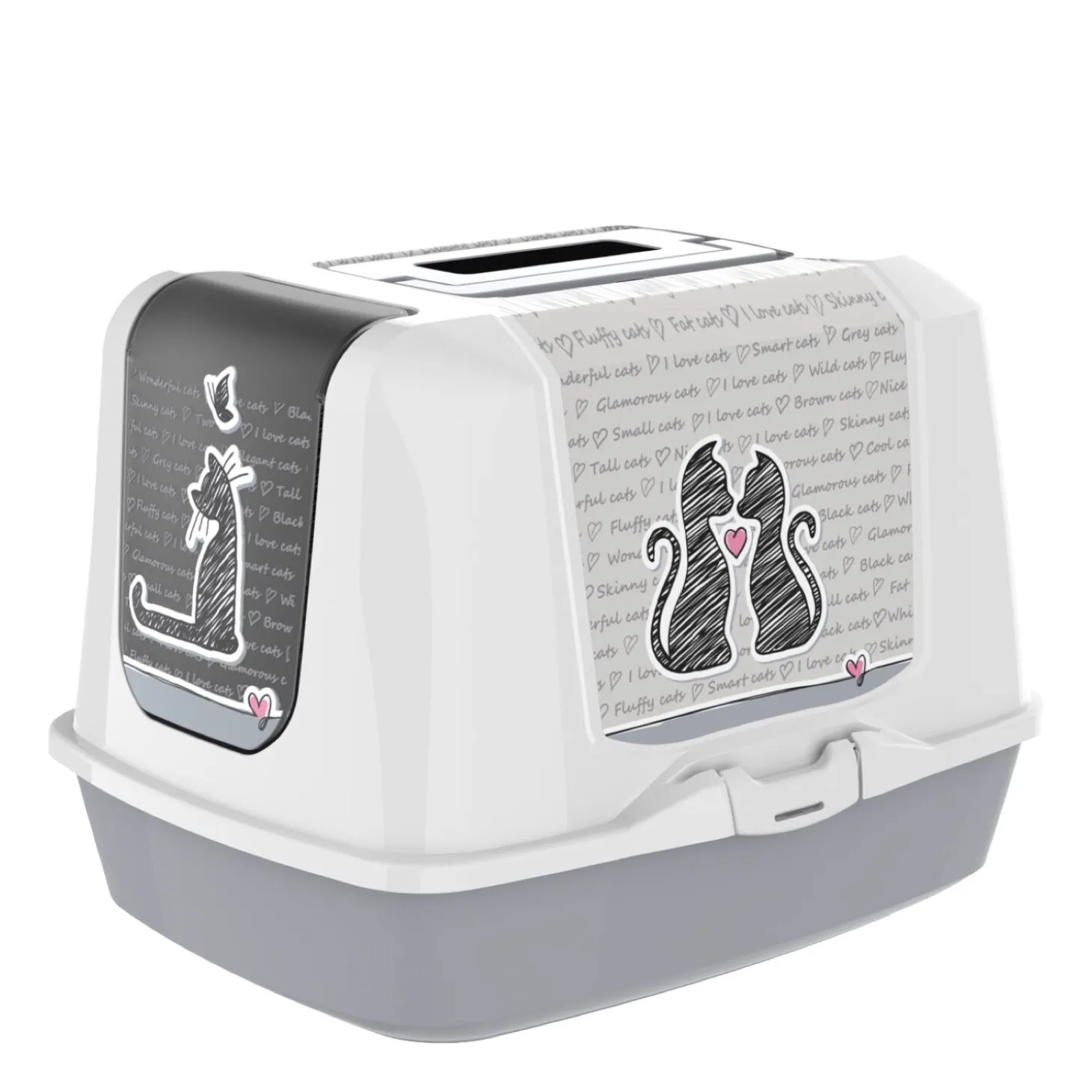 Love letter closed litter box