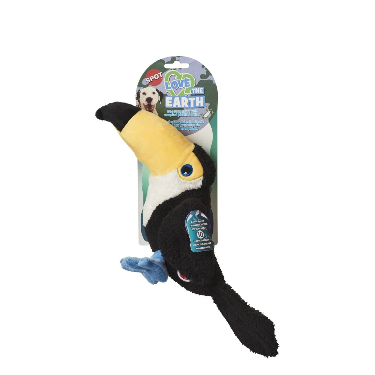 Love/Earth Plush Bird 8" Assorted Dog Toy