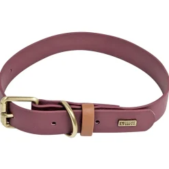 Luxe Waterproof Collar for Dogs, Cabernet