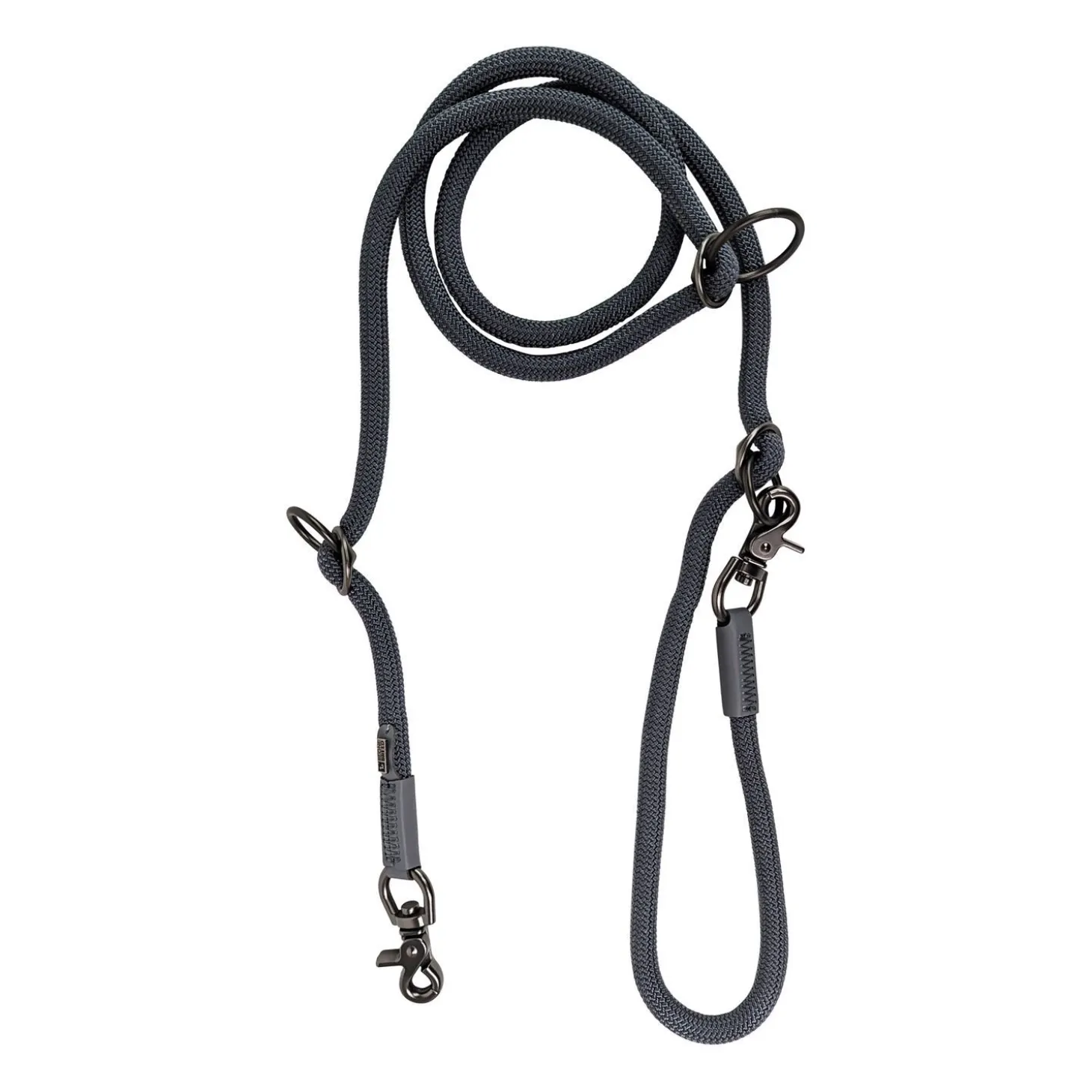 Luxury Rope Leash, Charcoal