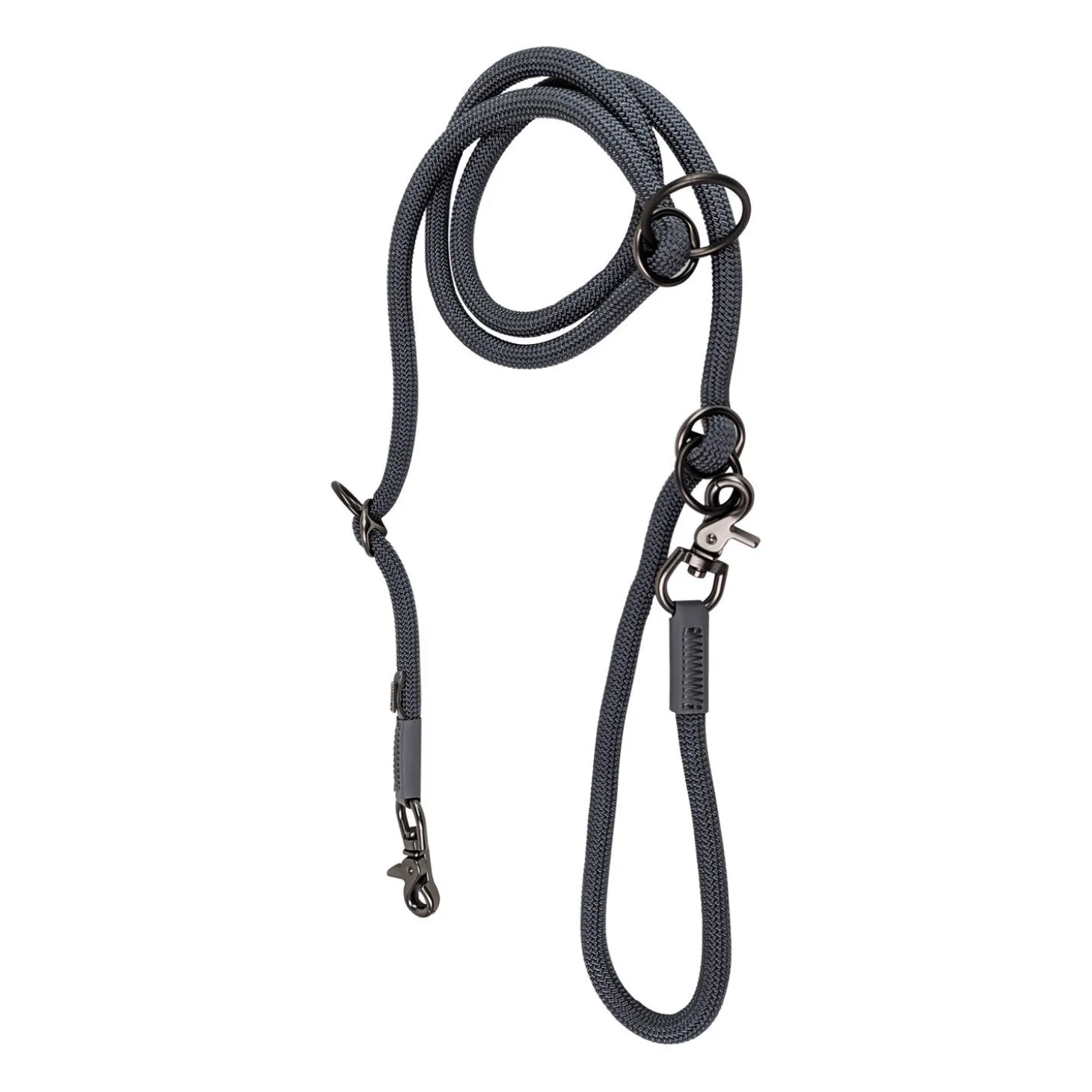 Luxury Rope Leash, Charcoal