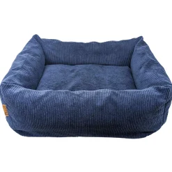Maritime Blue Corduroy Cozy Bed