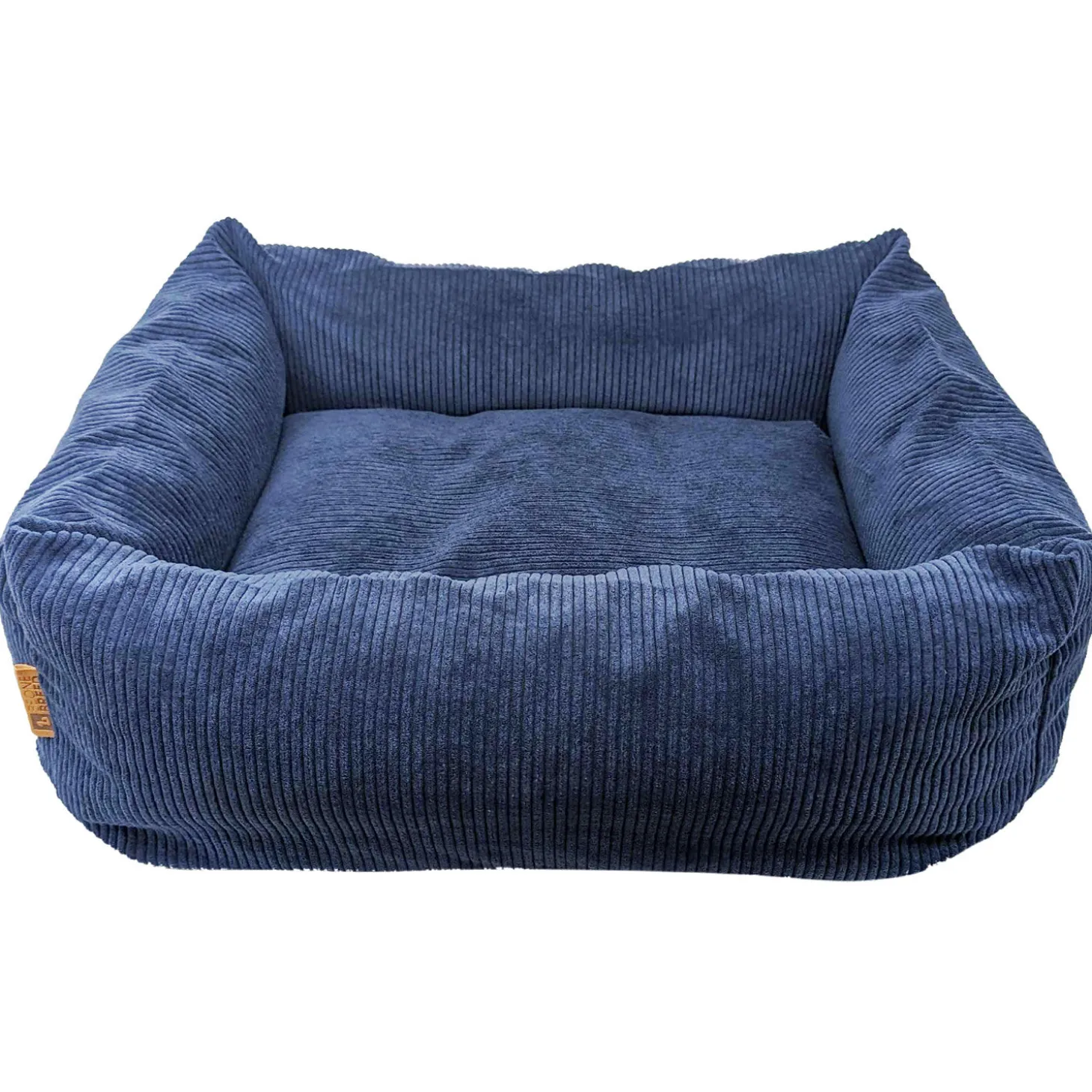 Maritime Blue Corduroy Cozy Bed
