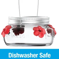 Mason Jar Hummingbird Feeder