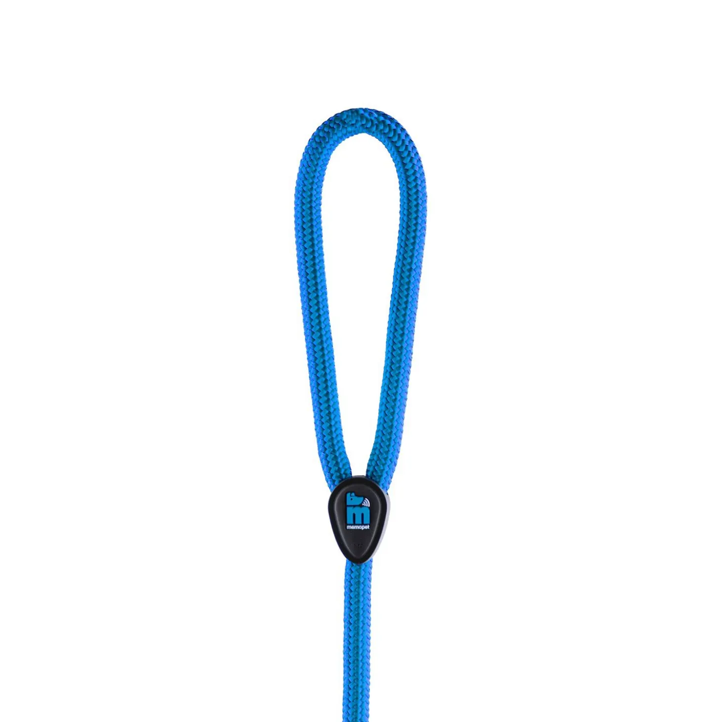 Memopet nylon and cord leash, light blue