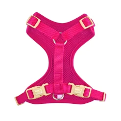 Mesh harness for very small dog, hot pink