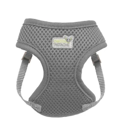 Mesh harness for very small dog, grey