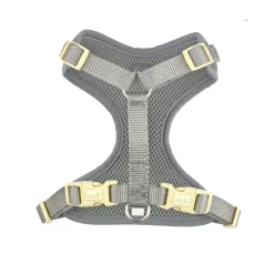 Mesh harness for very small dog, grey
