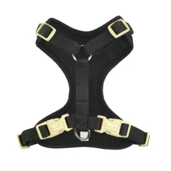 Mesh harness for very small dog, black