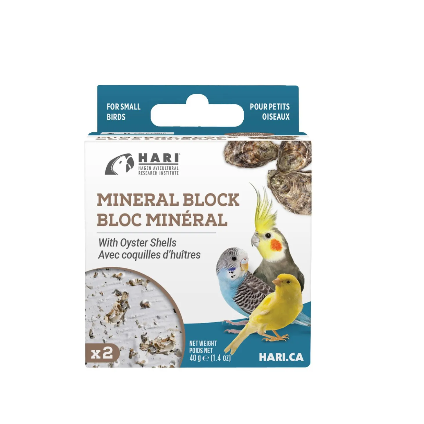 Mineral Block with Oyster Shells