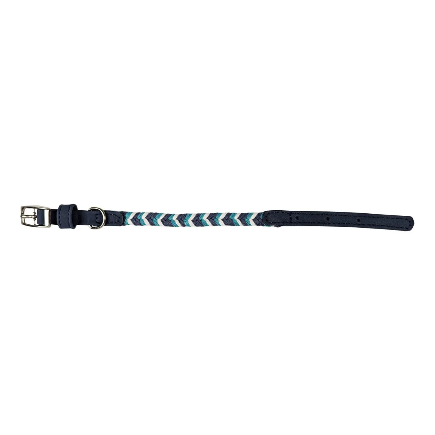 Mini Braided Collar for Dogs, Blue