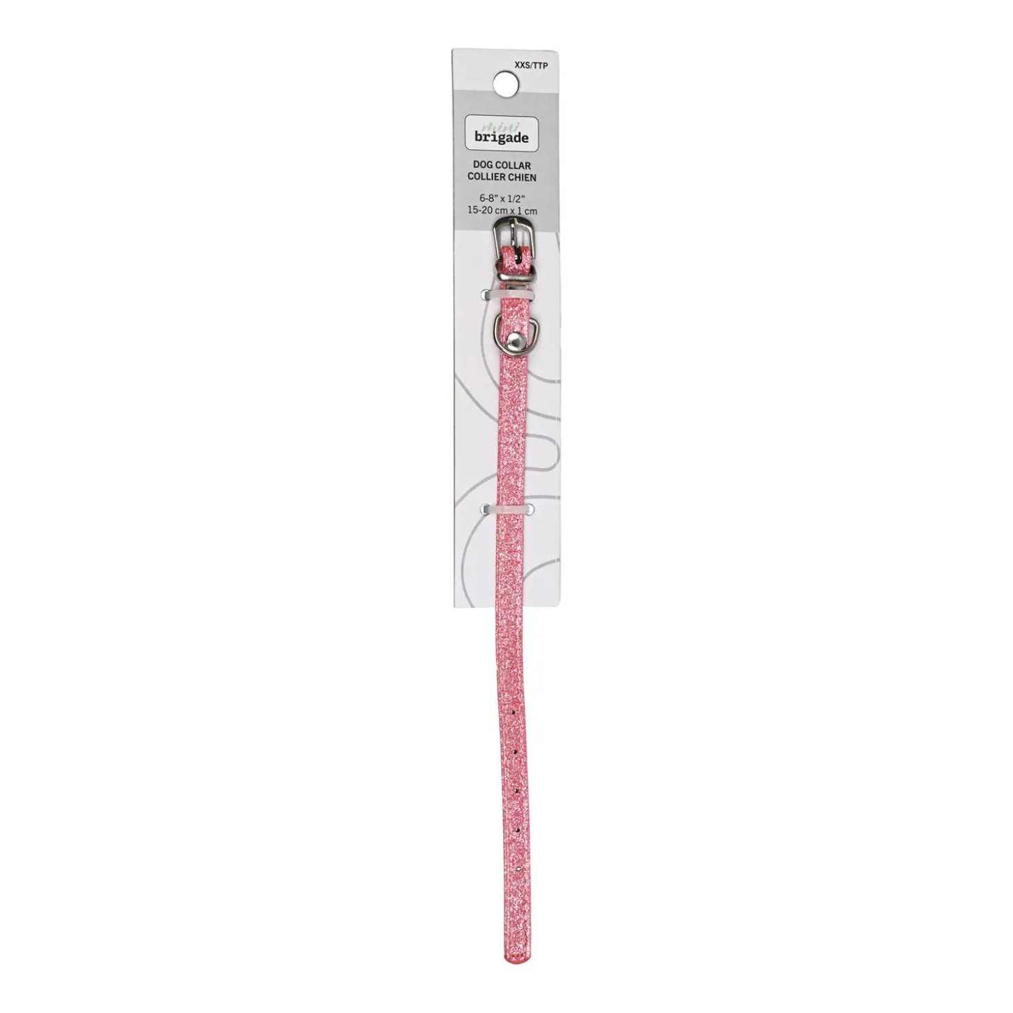 Mini Collar for Dogs, Sparkling Pink