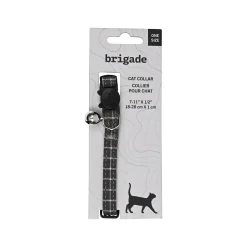 Mini Nylon Collar for Cats, Gray Square