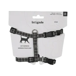 Mini Nylon Harness for Cats, Gray Square