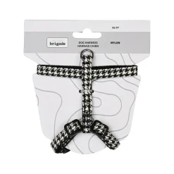 Mini Nylon Harness for Dogs, Houndstooth