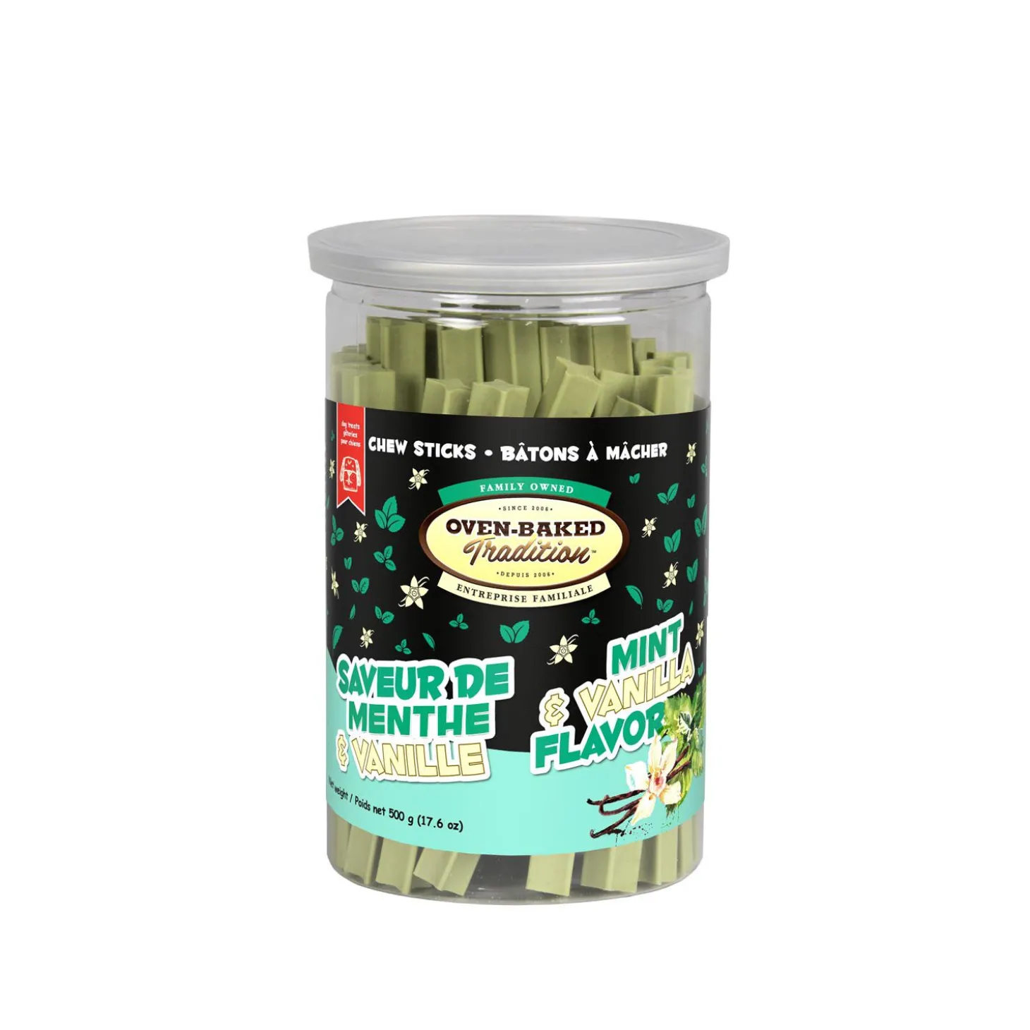 Mint & Vanilla Flavoured Chew Sticks for Dogs