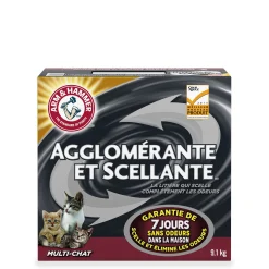 Multi-cats clumping and sealing litter