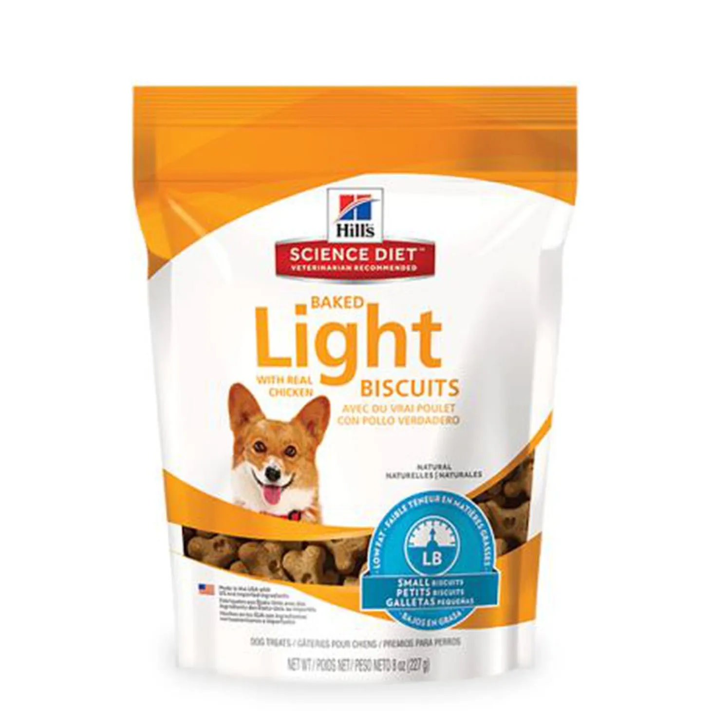 Natural Baked Light Biscuits with Real Chicken for Small Dogs, 227 g