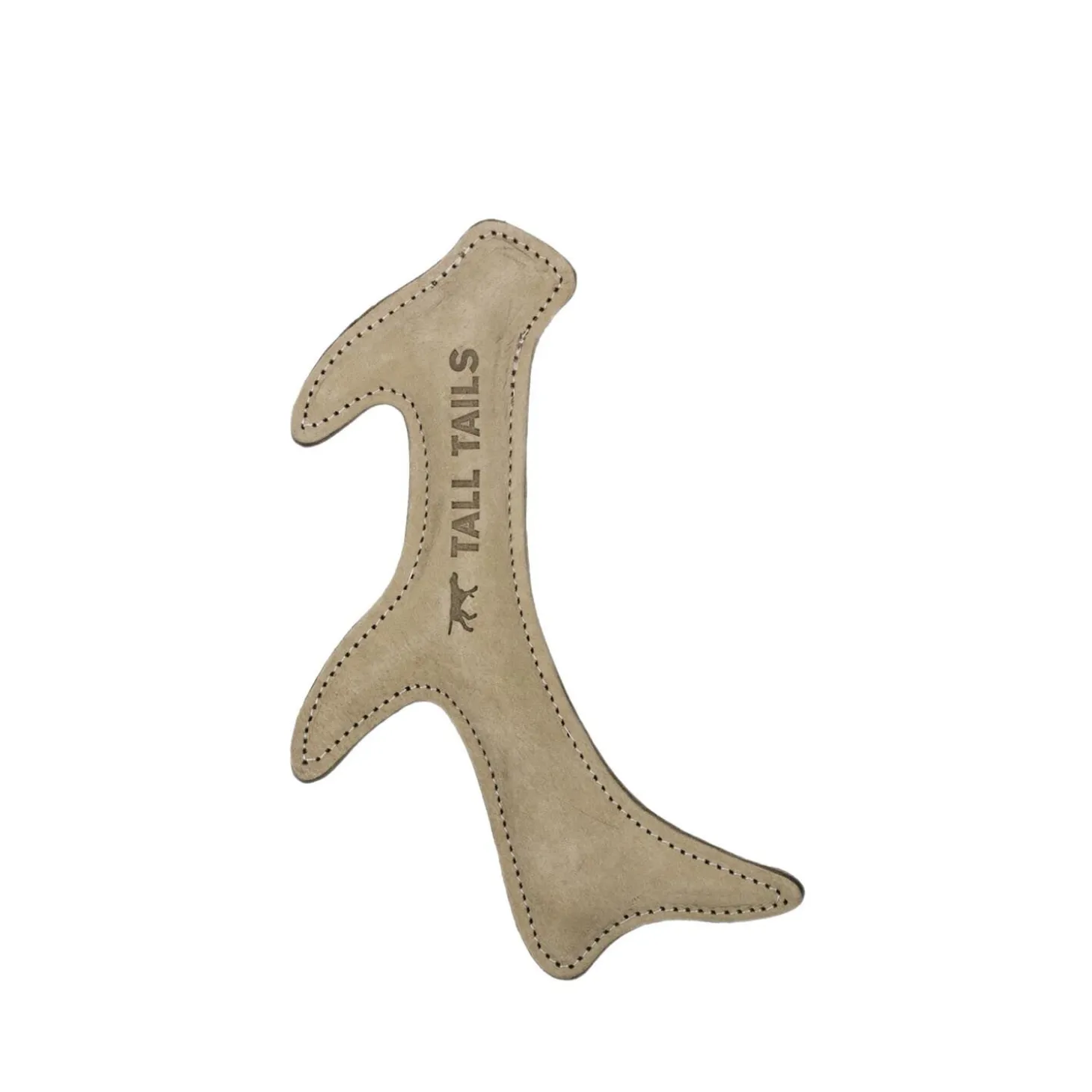 Natural Leather Antler Dog Toy