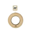 Natural Leather Ring Dog Toy