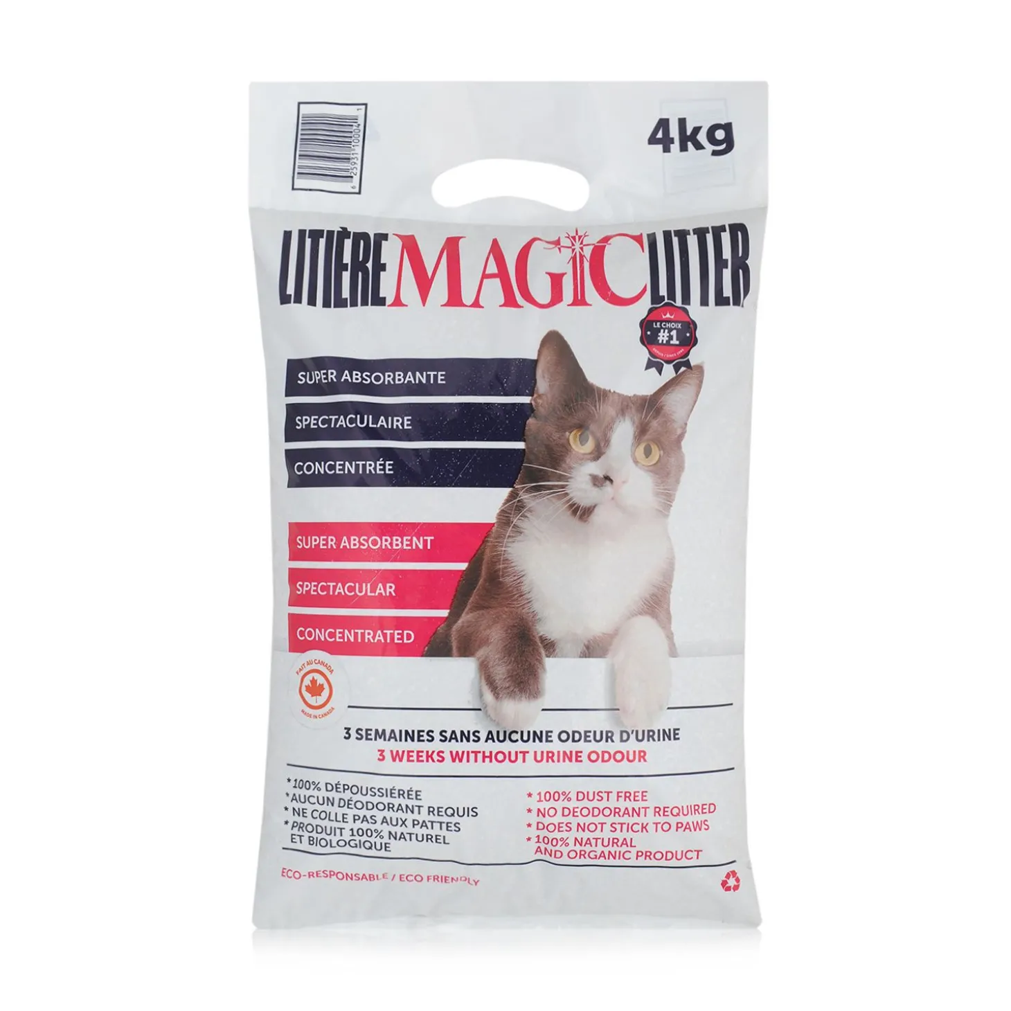 Natural litter for kittens and adult cats, 4kg
