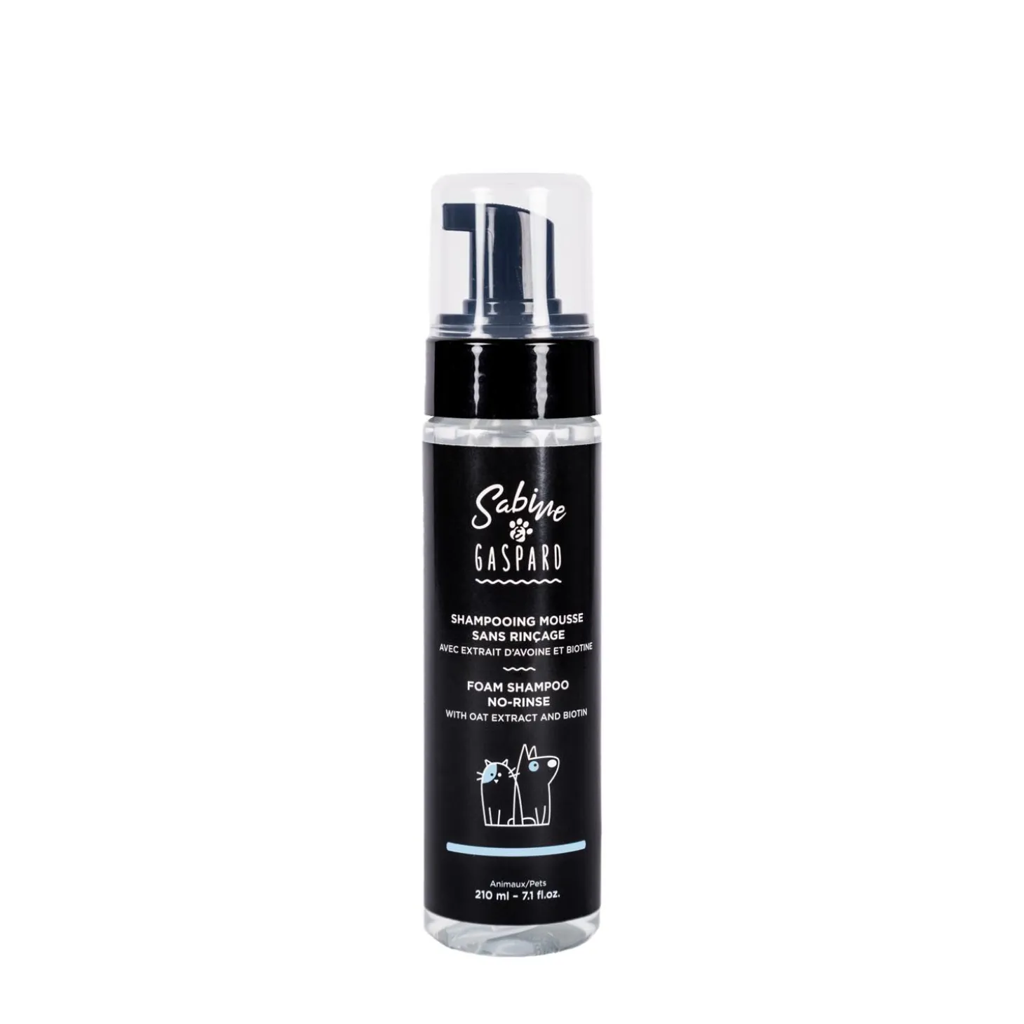 No-rinse Foam Shampoo with Oat Extract and Biotin, 210 ml