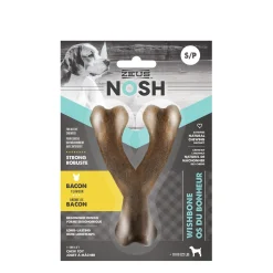 NOSH Wishbone chew toy for dogs, bacon flavour