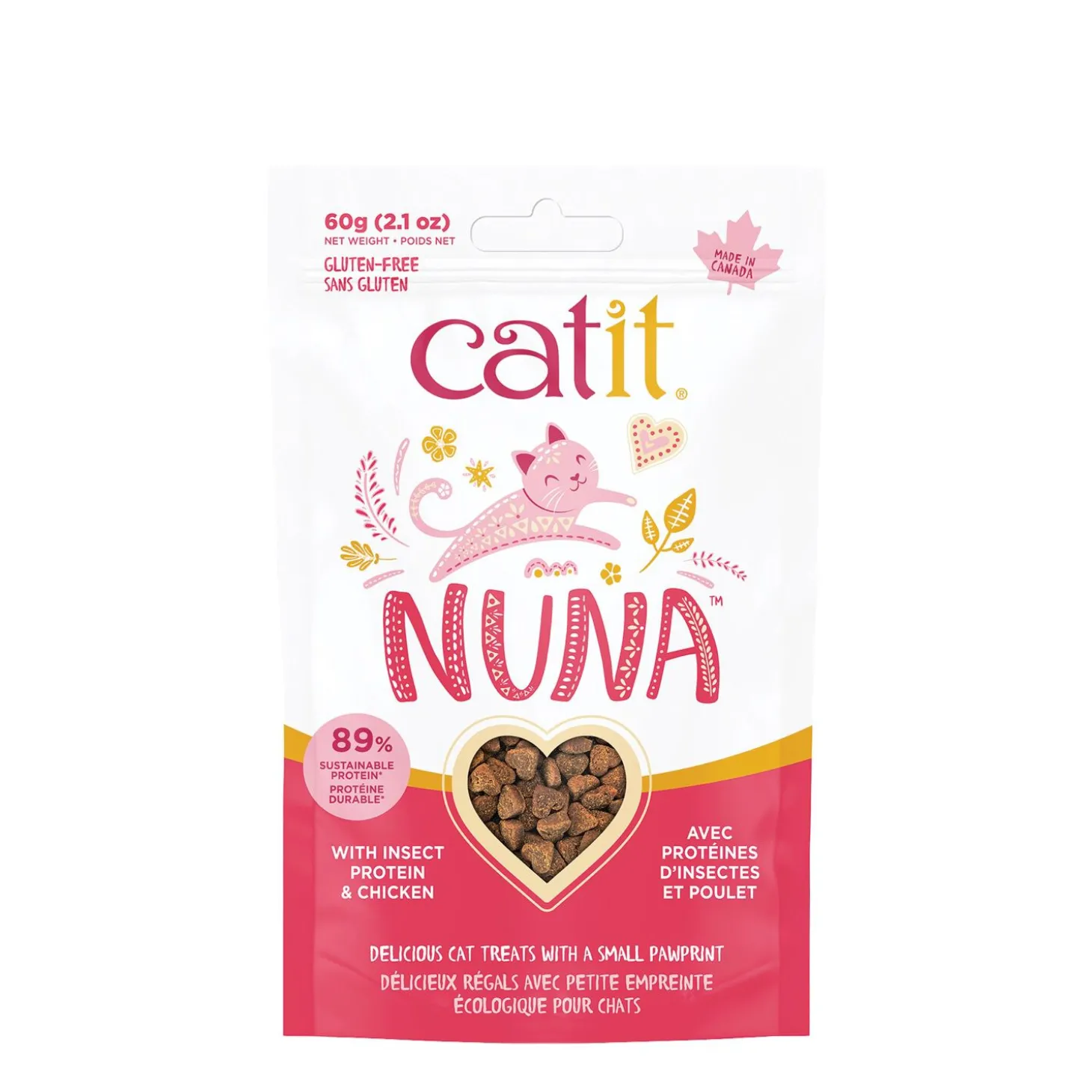 Nuna treats with insect protein medley & chicken for cats