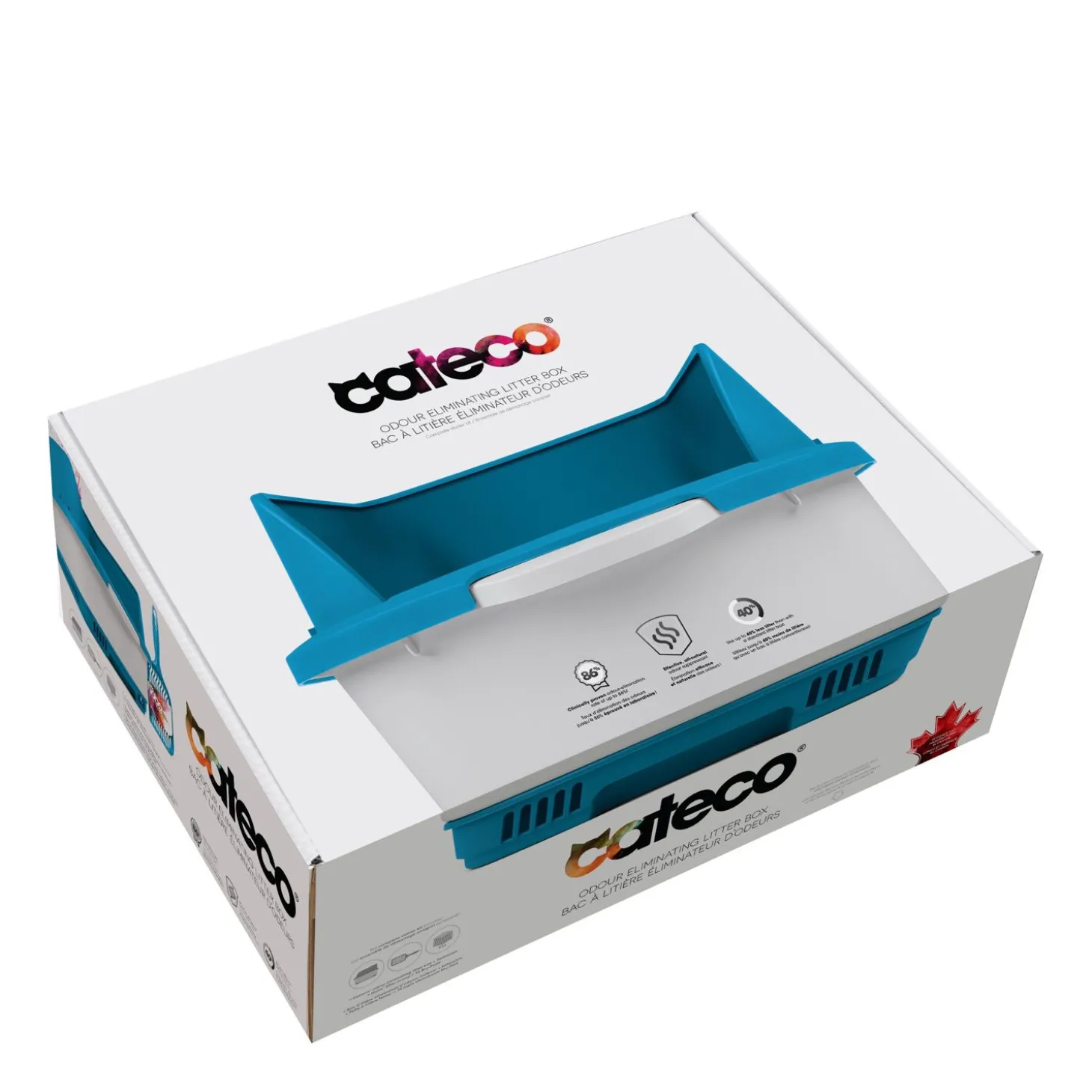 Odour proof litter box, blue starter kit