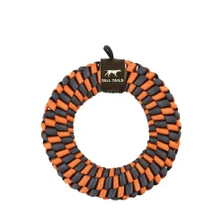 Orange Braided Ring Dog Toy