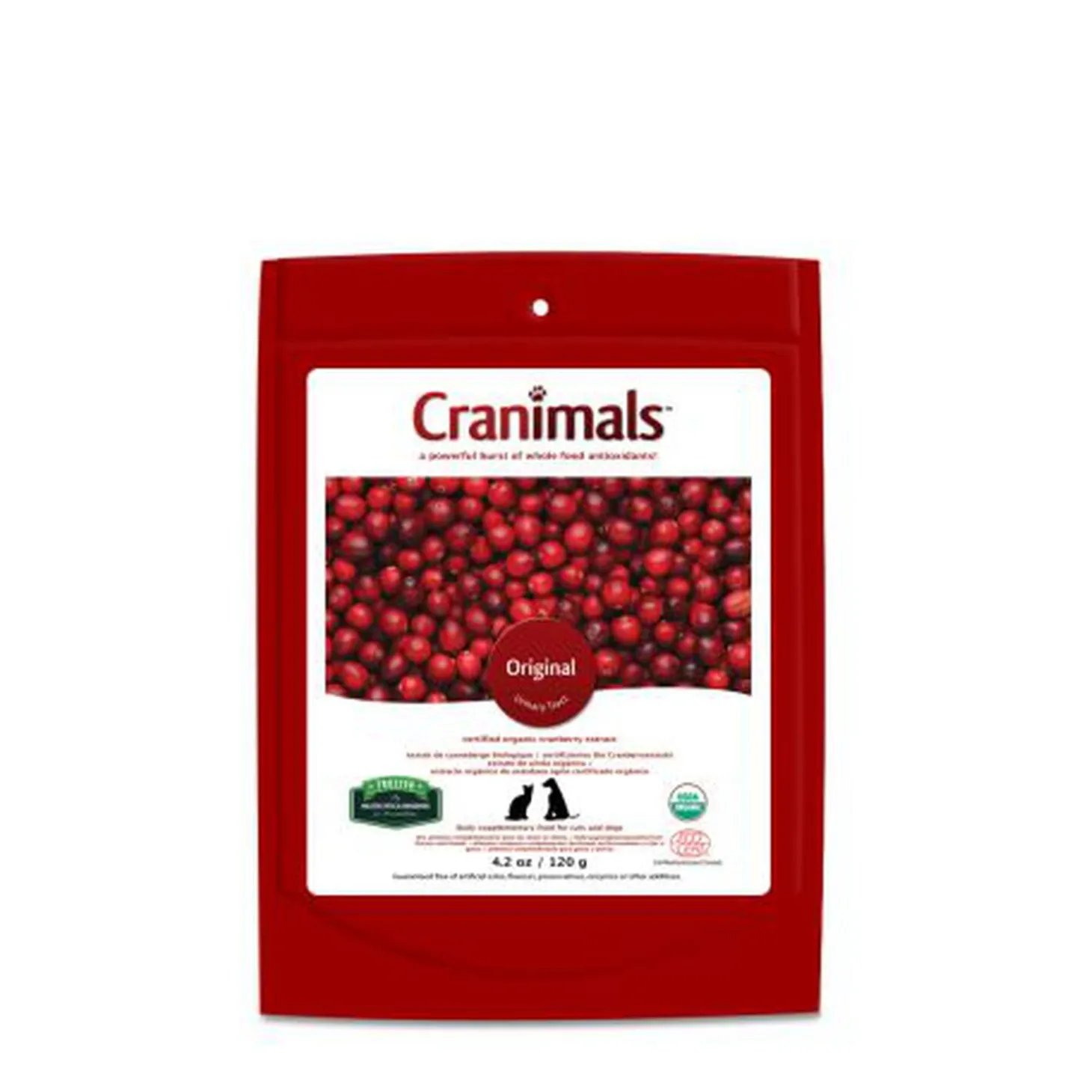 Organic cranberry extract for urinary tract care, 120g