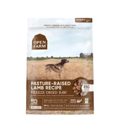 Pasture-raised lamb freeze dried raw dog food