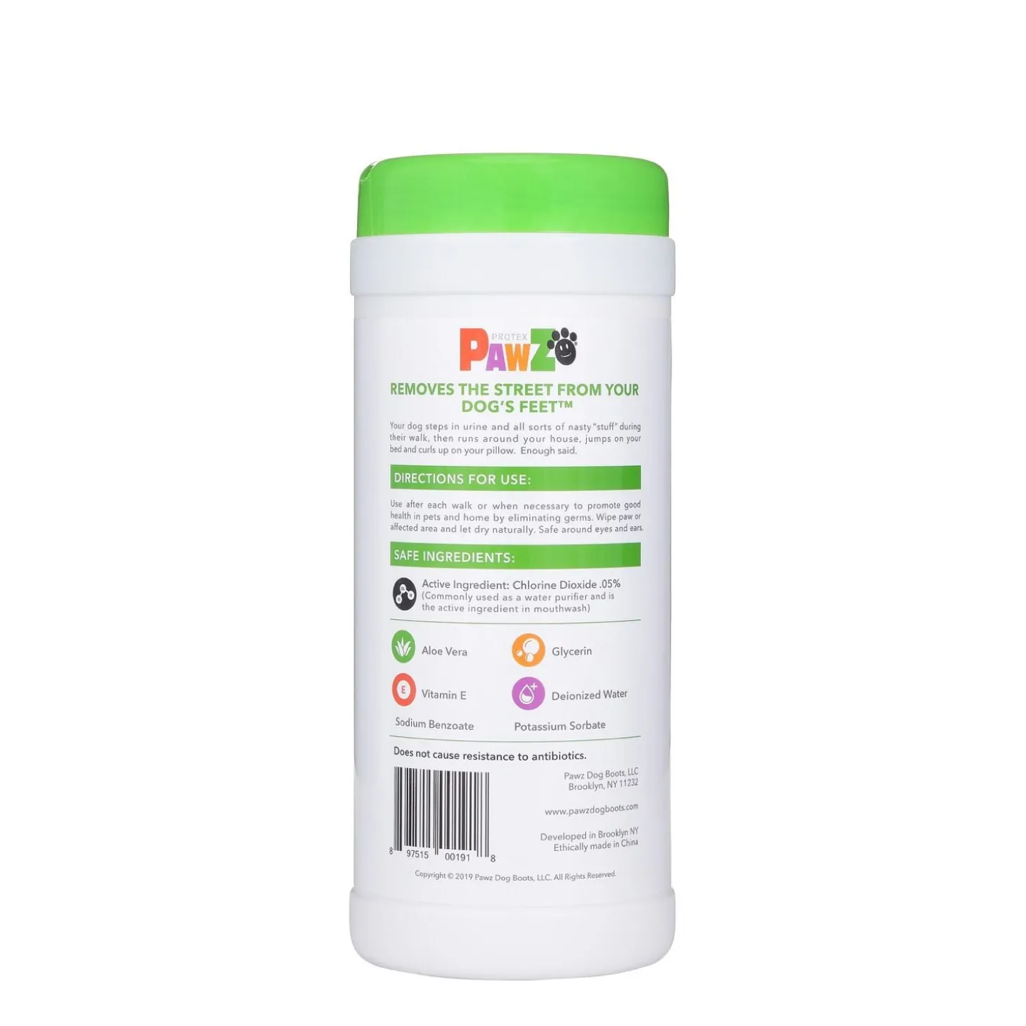 Paw sanitizing wipes