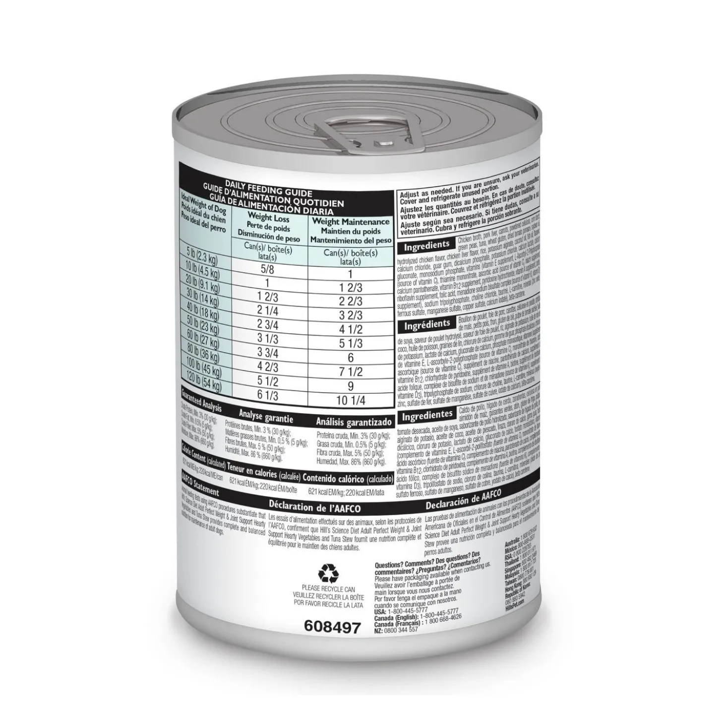 Perfect Weight & Joint Support Hearty Vegetables and Tuna Stew for Adult Dogs