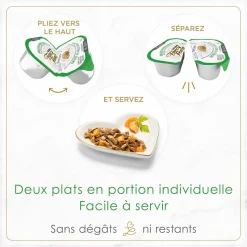 Petites wet food for cats, grilled chicken and rice
