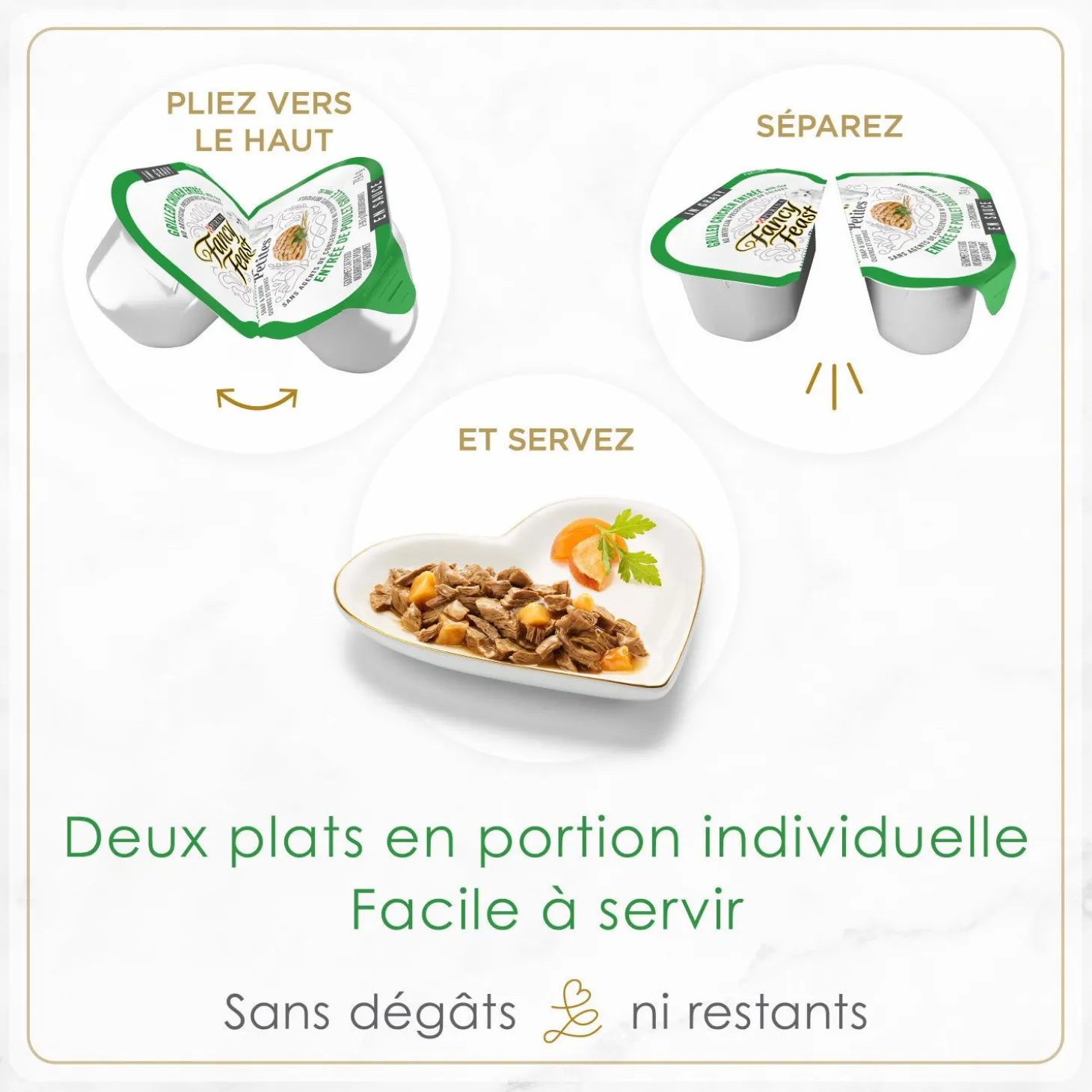 Petites wet food for cats, grilled chicken and rice