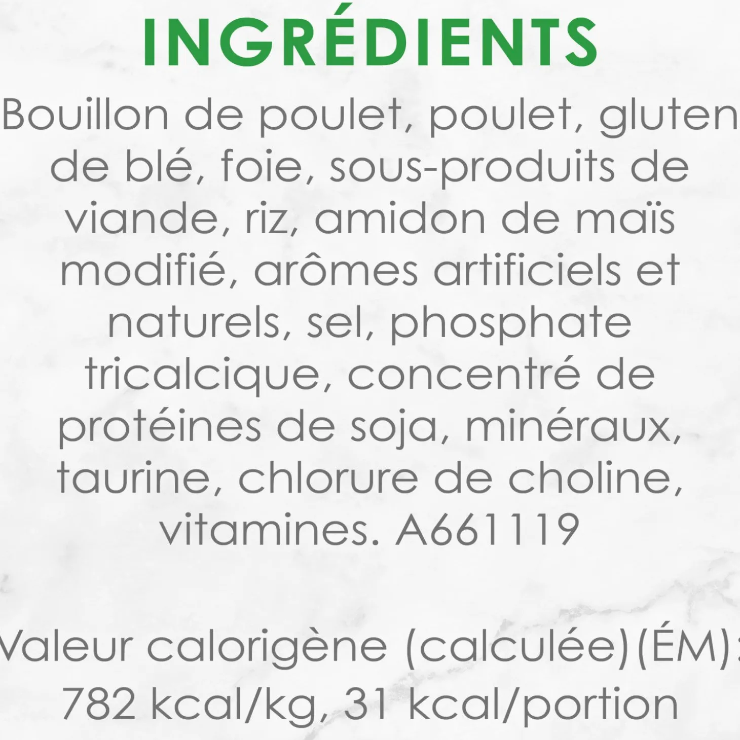 Petites wet food for cats, grilled chicken and rice