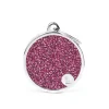 Pink Glitter Circle Medal