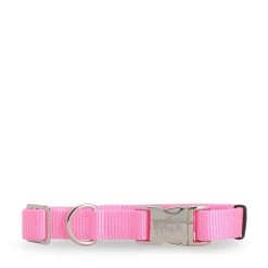 Pink nylon collar